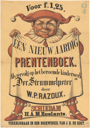 Poster fine art imprimé en France ou toile d’art encadrée. Affiche pour A new nice picture book de Willem Paulus Razoux...
