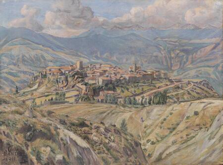 Toile fine art imprimée qualité française ou affiche encadrée. Cività d'Antino dans les Abruzzes...