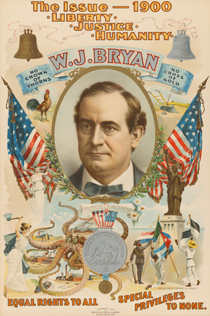 Affiche encadrée made in France haut de gamme ou toile fine art premium. William JenningsBryan. Né à Salem, Illinois...