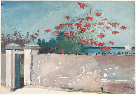 Poster encadré de qualité française ou toile d’art imprimée. Un mur, Nassau...