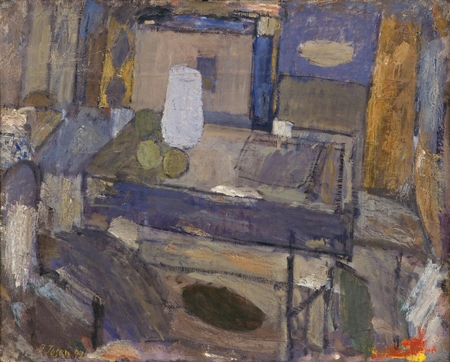 Impression d'art made in France premium sur toile ou poster encadré. Nature morte au pot et aux fruits...