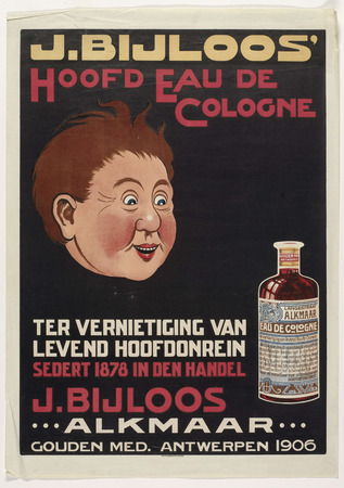 Affiche encadrée fine art premium fabriquée en France ou toile d’art. Head Eau de Cologne de J. Bijloos pour la destruction de la tête vivante impure. J. Bijloos Alkmaar...