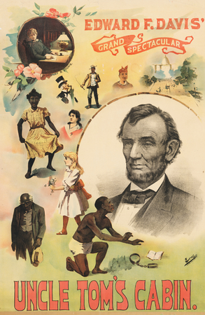 Impression fine art made in France de qualité sur toile ou poster encadré. Harriet Beecher Stowe et Abraham Lincoln...