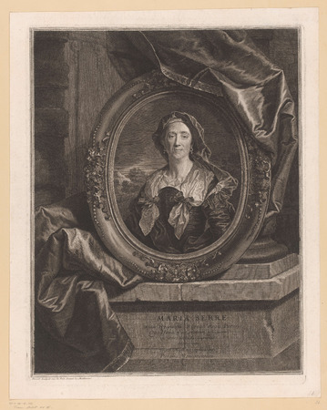 Impression d’art sur toile premium made in France ou poster encadré. Portrait de Maria Serre, mère de Hyacinthe Rigaud...