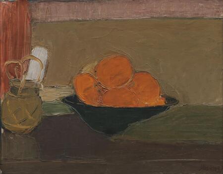 Impression de qualité fine art made in France sur toile ou poster encadré. Nature morte aux oranges...