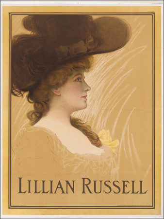 Poster premium made in France fine art ou toile imprimée. Lillian Russel...