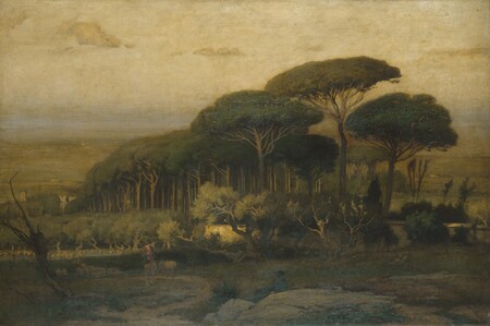 Impression sur toile ou affiche encadrée d'art made in France. Pinède de la Villa Barberini...