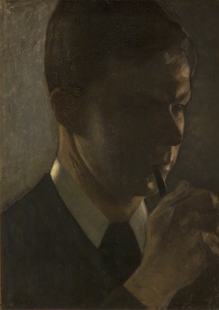 Affiche encadrée haut de gamme fabriquée en France ou toile d’art fine art. Portrait de Svend Hammershøi, le frère de l'artiste...