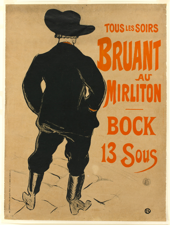 Toile made in France imprimée fine art ou affiche encadrée. Aristide Bruant...