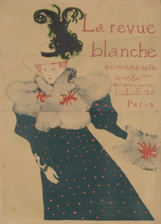 Affiche encadrée fine art ou toile imprimée made in France. La revue blanche...