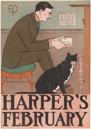 Toile premium fine art made in France ou affiche encadrée. Autoportrait d'Edward Penfield...