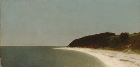 Affiche d’art encadrée française ou toile imprimée. Le cou d'Eaton, Long Island...