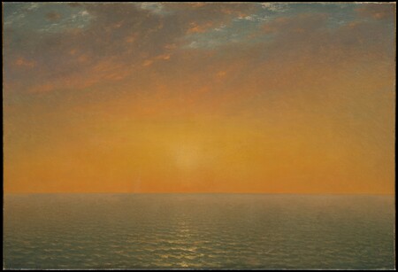 Tirage made in France sur toile ou affiche encadrée fine art. Coucher de soleil sur la mer...
