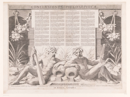 Poster premium fabriqué en France ou toile fine art encadrée. Thèse de philosophie de Guillaume de Longueil (partie inférieure)...
