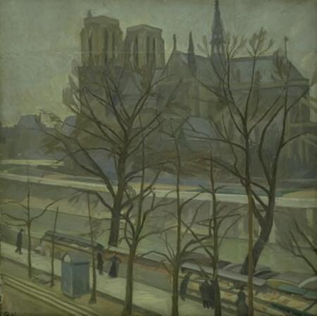 Poster haut de gamme fabriqué en France ou toile fine art premium. From Quai de la Tournelle, Paris. Cette oeuvre de Edvard Weie est un paysage de Paris, en 1912...