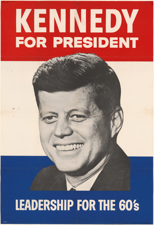 Toile premium fine art fabriquée en France ou affiche encadrée d’art. John Fitzgerald Kennedy...