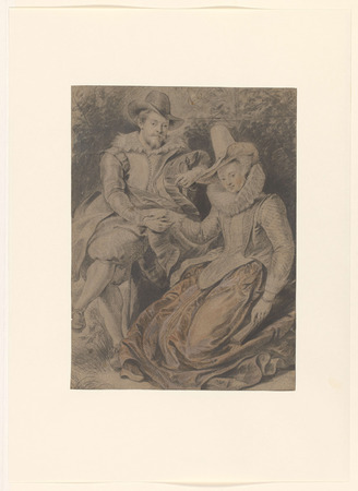 Toile made in France imprimée haut de gamme ou affiche encadrée. Peter Paul Rubens avec sa première épouse Isabella Brant...