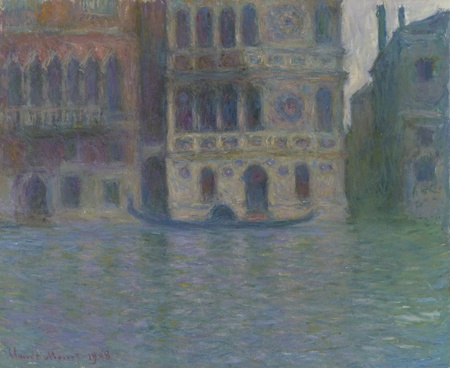 Affiche encadrée en France de qualité fine art ou toile imprimée. Venise, Palais Dario. Cette oeuvre de Monet est une ébauche du Palazzo Dario...