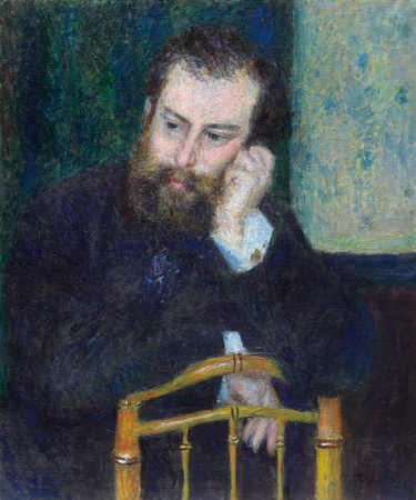 Toile fine art made in France imprimée ou affiche encadrée premium. Alfred Sisley. Cette oeuvre de Auguste Renoir est un portrait d’Alfred Sisley, fait en 1876...