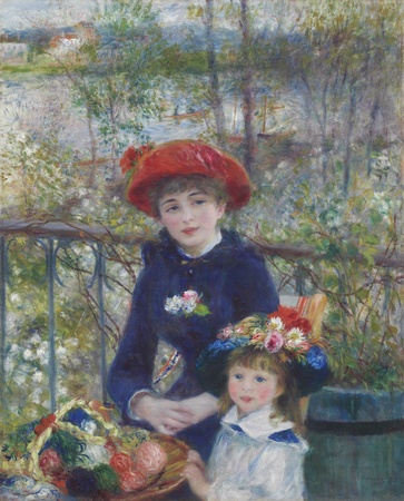 Impression haut de gamme française sur toile ou poster encadré. Deux Sœurs (Sur la Terrasse)...