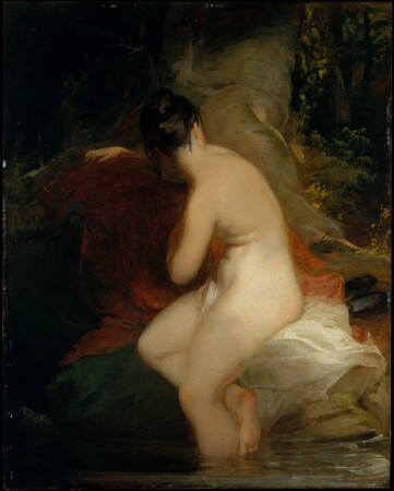 Affiche encadrée fine art en France ou toile imprimée. Musidora. Peint de la manière la plus succulente et picturale de Sully, "Musidora" est son seul nu connu...