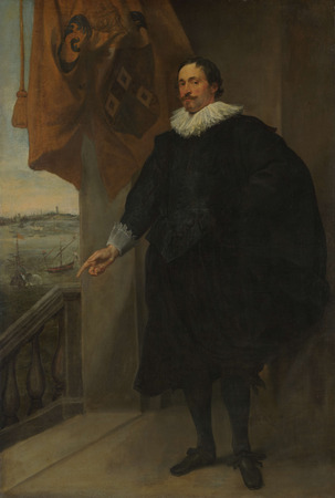 Toile premium fine art fabriquée en France ou affiche encadrée. Portrait d'un noble, peut-être Adriaan van der Borcht...