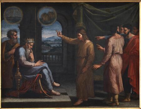 Affiche encadrée haut de gamme en France ou toile fine art premium. Joseph interprète le rêve de Pharaon...