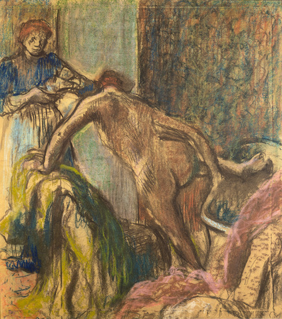 Poster encadré haut de gamme fabriqué en France ou toile d’art imprimée. Petit déjeuner après le bain...