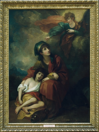 Impression d’art made in France ou affiche encadrée premium. Agar et Ismaël. Benjamin West est un peintre anglais né en Amérique...