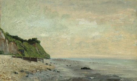 Impression fine art haut de gamme en France sur toile ou poster encadré. Cliffs on the Sea Coast: Small Beach, Sunrise (Falaise au bord de la mer, vu Petite Plage, soleil levant)...