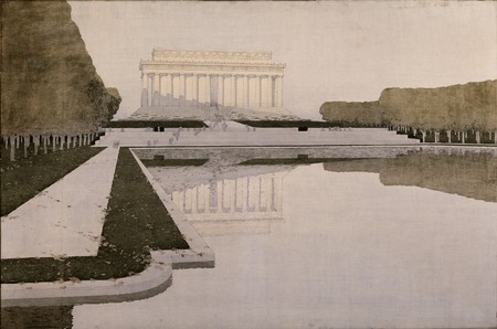 Poster haut de gamme fine art made in France ou toile premium. (Mémorial Lincoln)...