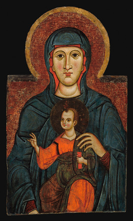 Toile fine art premium fabriquée en France ou affiche encadrée haut de gamme. Vierge à l'Enfant...