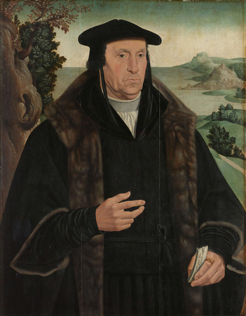 Affiche encadrée premium fine art en France ou toile d’art imprimée. Portrait de Cornelis Aerentsz van der Dussen (1481-1556)...