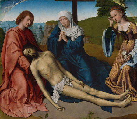 Impression fine art haut de gamme sur toile ou poster encadré d'origine France. Lamentation sur le corps du Christ...