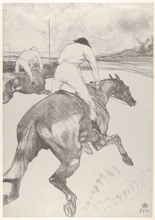 Impression fine art haut de gamme en France sur toile ou poster encadré. Le jockey...