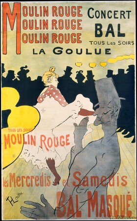 Impression sur toile premium d’art made in France ou poster encadré. Moulin Rouge:  La Goulue...
