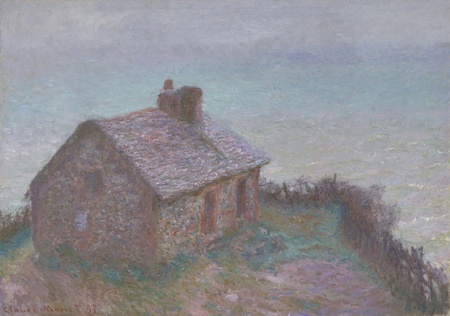 Affiche encadrée d'art de qualité made in France ou toile premium. La douane de Varengeville. Claude Monet est connu pour ses nombreuses séries de tableaux...
