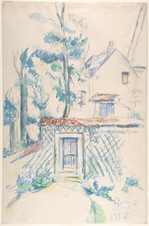 Tirage sur toile de qualité ou affiche encadrée fabriquée en France. Entrée d'un jardin...