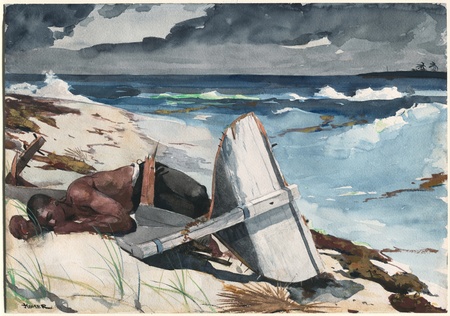 Affiche encadrée d’art premium en France ou toile fine art imprimée. Après l'ouragan, les Bahamas...
