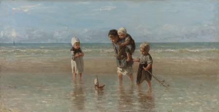 Impression haut de gamme fine art fabriquée en France sur toile ou poster encadré. Enfants de la mer. Performance intitulée 'Les enfants de la mer'...