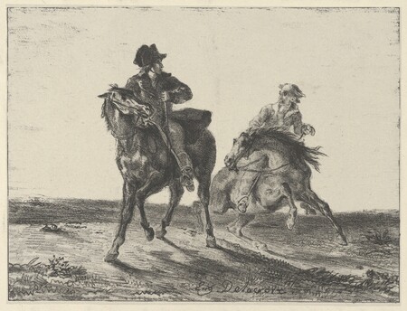 Poster fine art made in France premium ou toile imprimée. Steenie ou Redgauntlet poursuivi par un gobelin à cheval...