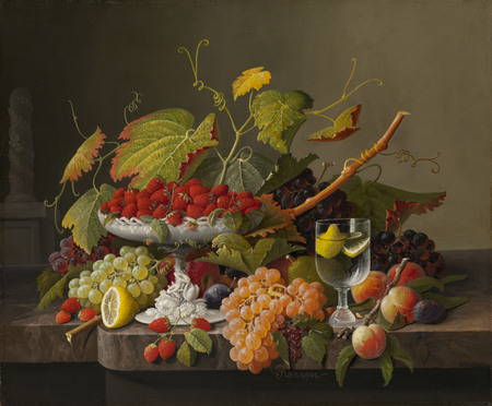 Toile d’art premium imprimée en France ou affiche encadrée. Une abondance de fruits...