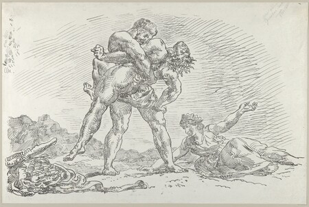 Impression d’art premium made in France sur toile fine art ou poster encadré. Hercule et Antée...