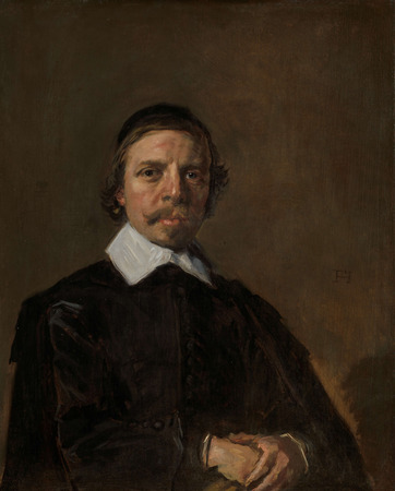 Toile premium fine art fabriquée en France ou affiche encadrée. Portrait d'un homme, peut-être un ecclésiastique. Portrait d'un inconnu, peut-être un prédicateur...