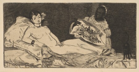 Impression haut de gamme fine art sur toile made in France ou poster encadré. Olympia (petite assiette)...