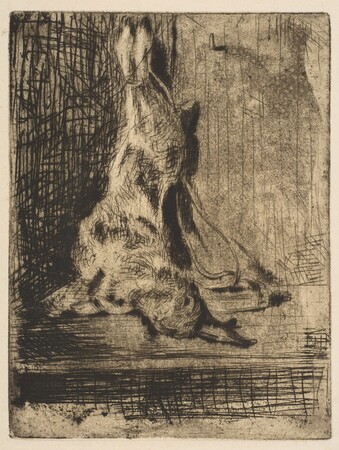 Affiche encadrée premium fine art en France ou toile d’art imprimée. Le lapin...