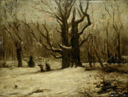 Toile premium fine art fabriquée en France ou affiche encadrée. Paysage d'hiver...