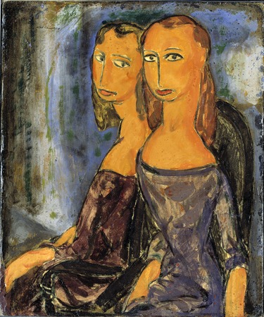 Impression de poster encadré made in France ou toile d’art. Deux femmes...