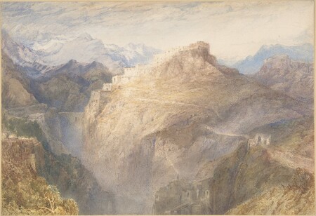 Affiche encadrée haut de gamme en France ou toile fine art premium. The Fort of L'Esseillon, Val de la Maurienne, France. Walter C...