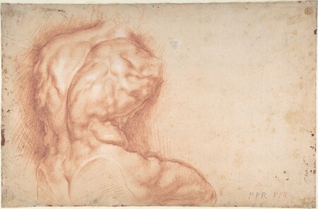 Poster haut de gamme en France ou toile fine art premium. La Vierge adorée des saints (recto) ; Étude du torse du Belvédère (verso)...